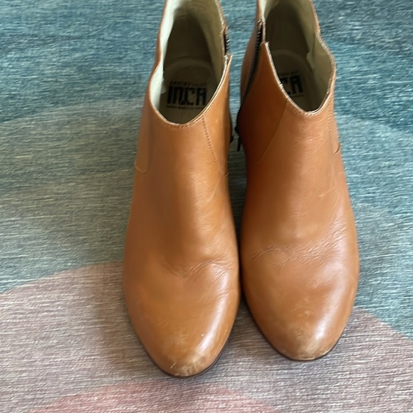 Fortress Of Inca Anthropologie Leather Western Ankle Booties - Picture 5 of 14